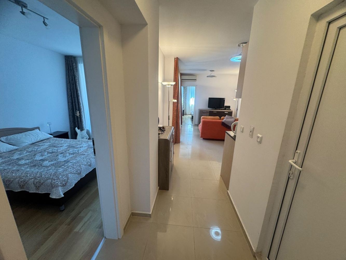 South-Facing Apartment with Two Bedrooms and Underground Parking Space 200 m from the Sea in Pomorie