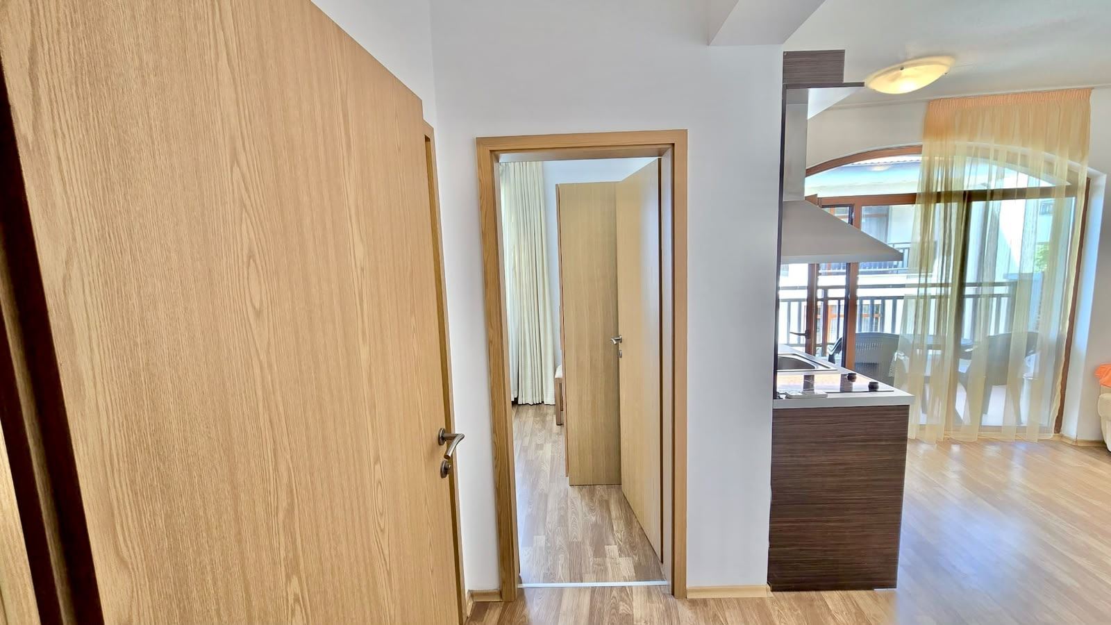 Attractive one-bedroom apartment with pool view in Aheloy