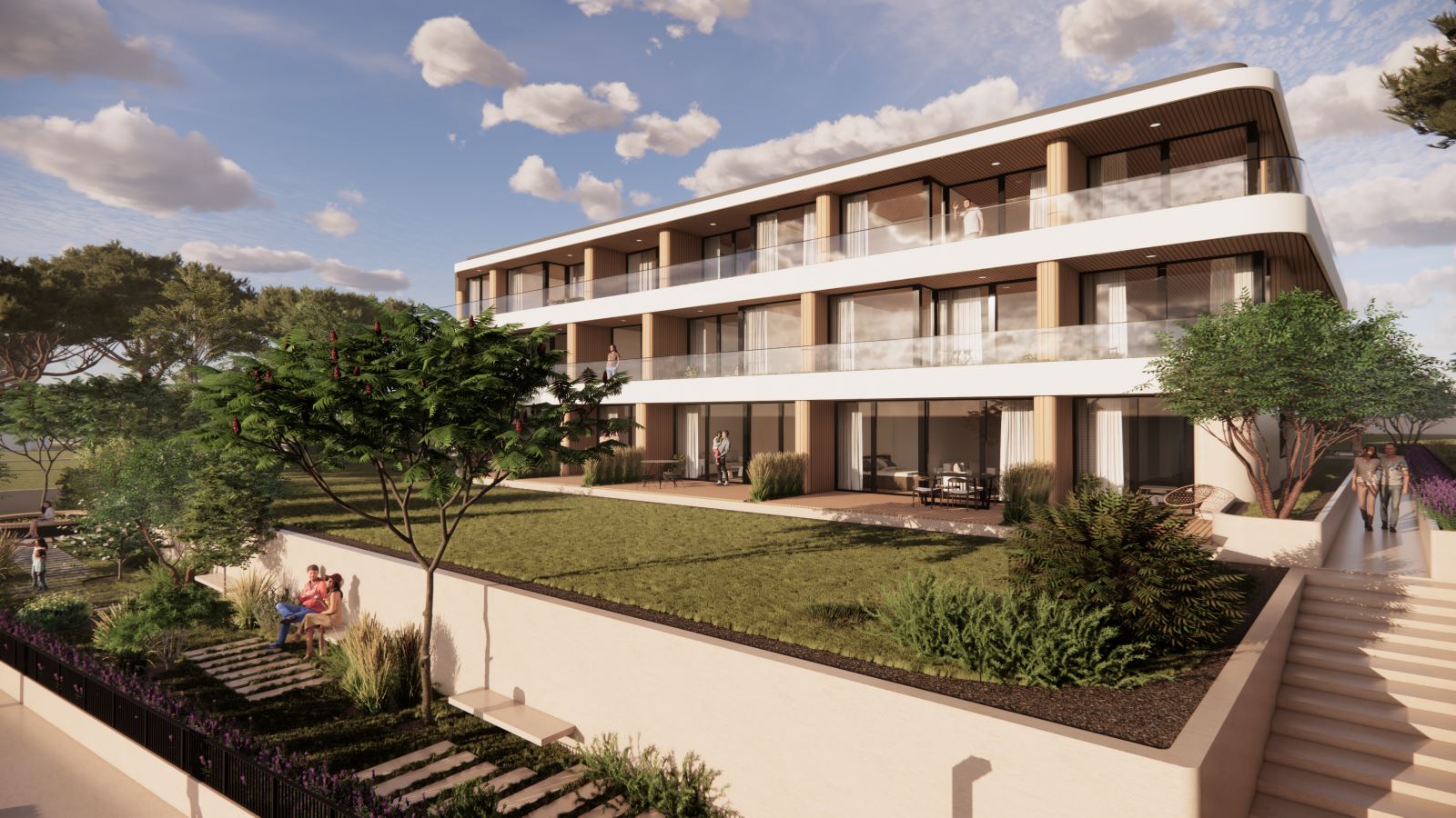 Two-bedroom apartment with sea panorama on the first line in Kraimorie, Burgas