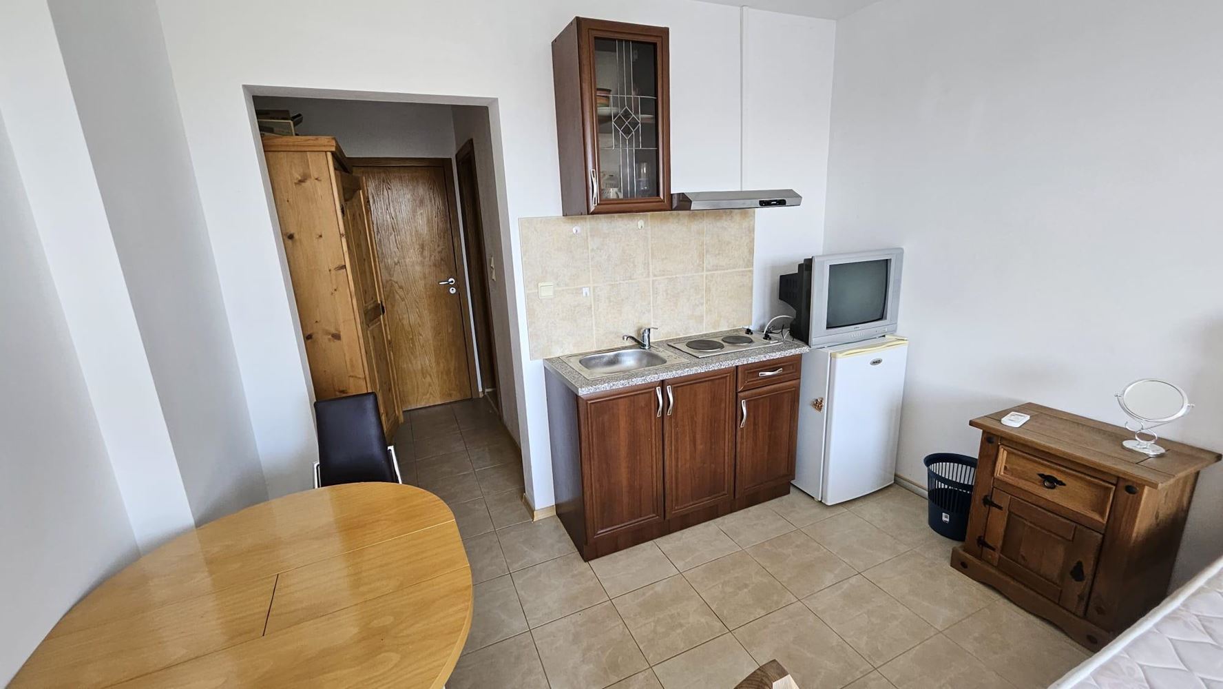Attractive studio in Sunny Beach with a low maintenance fee