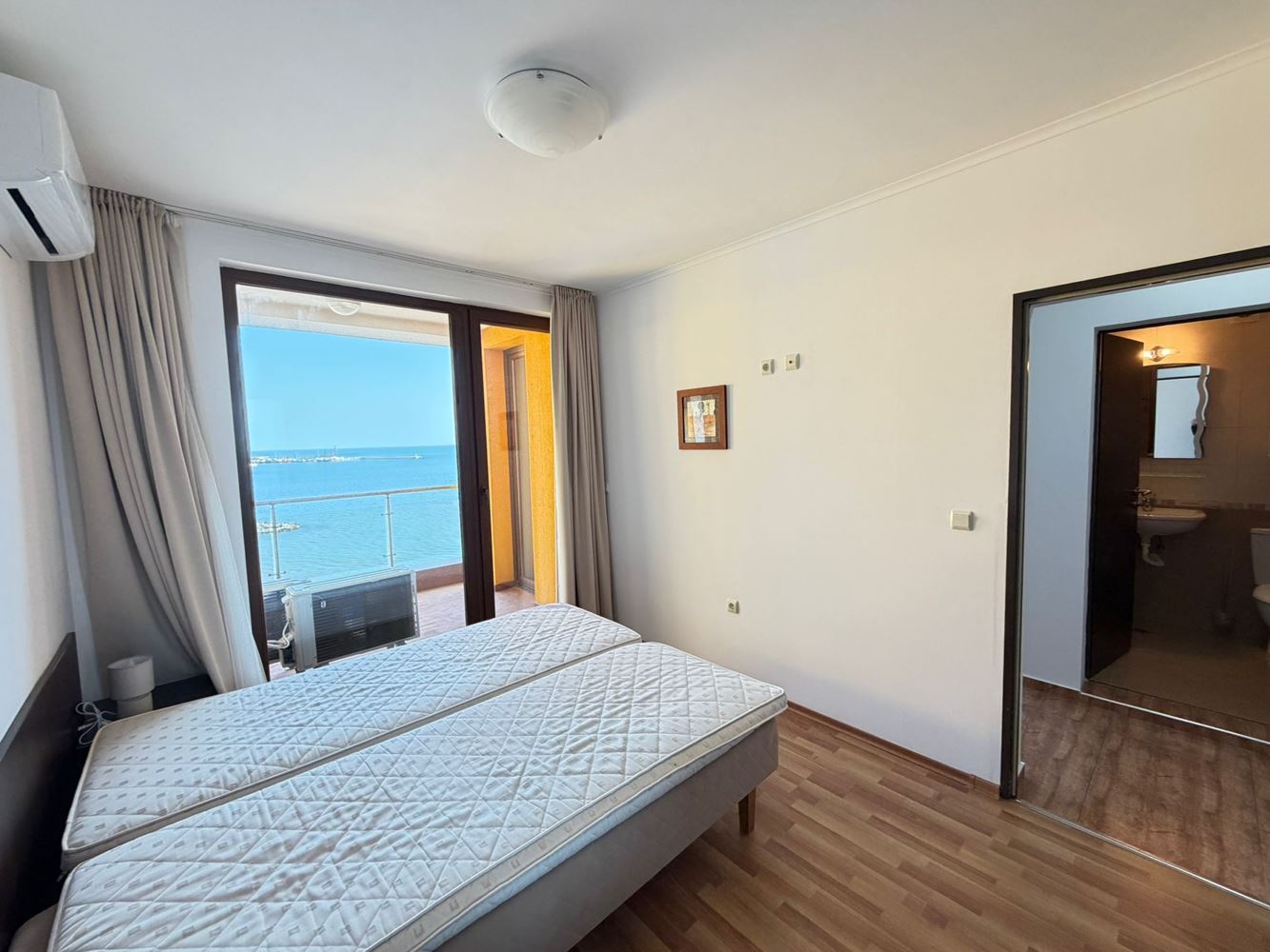 Three-room Apartment with Direct Sea Views on the First Line in Nessebar