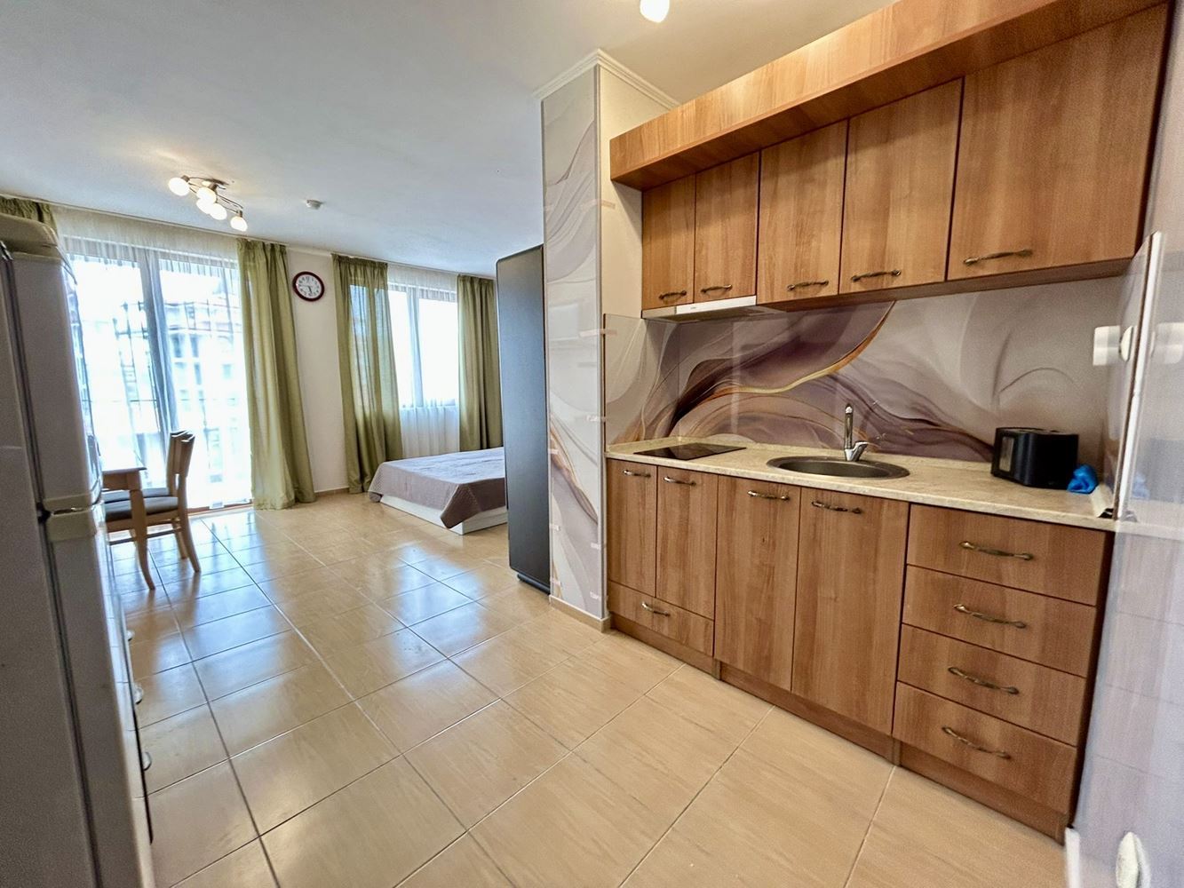 Spacious studio with pool view in Nessebar – an excellent investment and cozy home by the sea