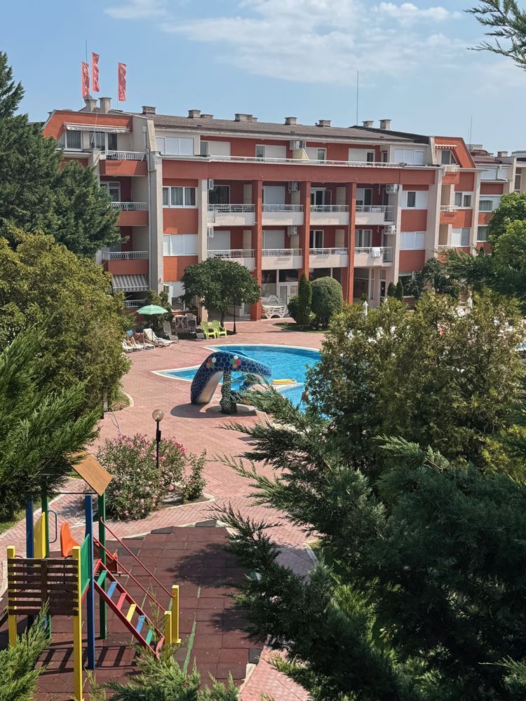 Spacious Studio with Pool View in Sunny Beach – Residential Electricity and Excellent Infrastructure