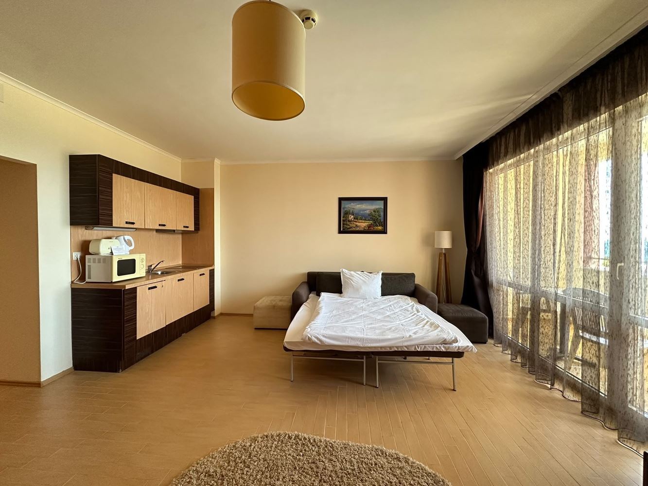 Apartment with an Impressive Sea Panorama on the First Line in Sunny Beach