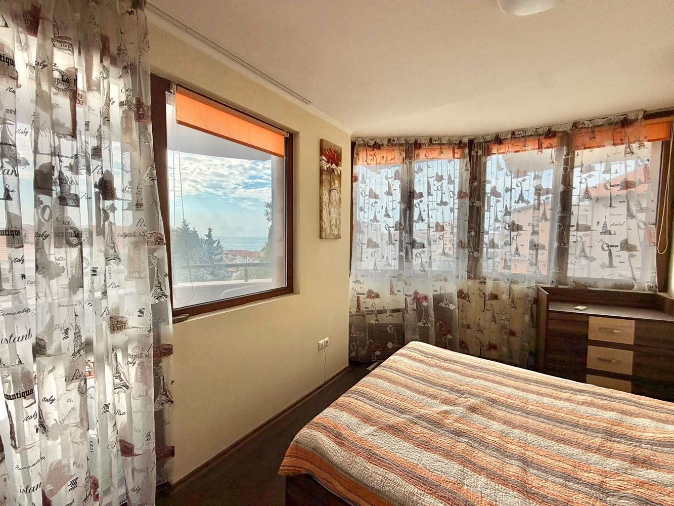 One-bedroom apartment with sea view and low maintenance fee in Ravda