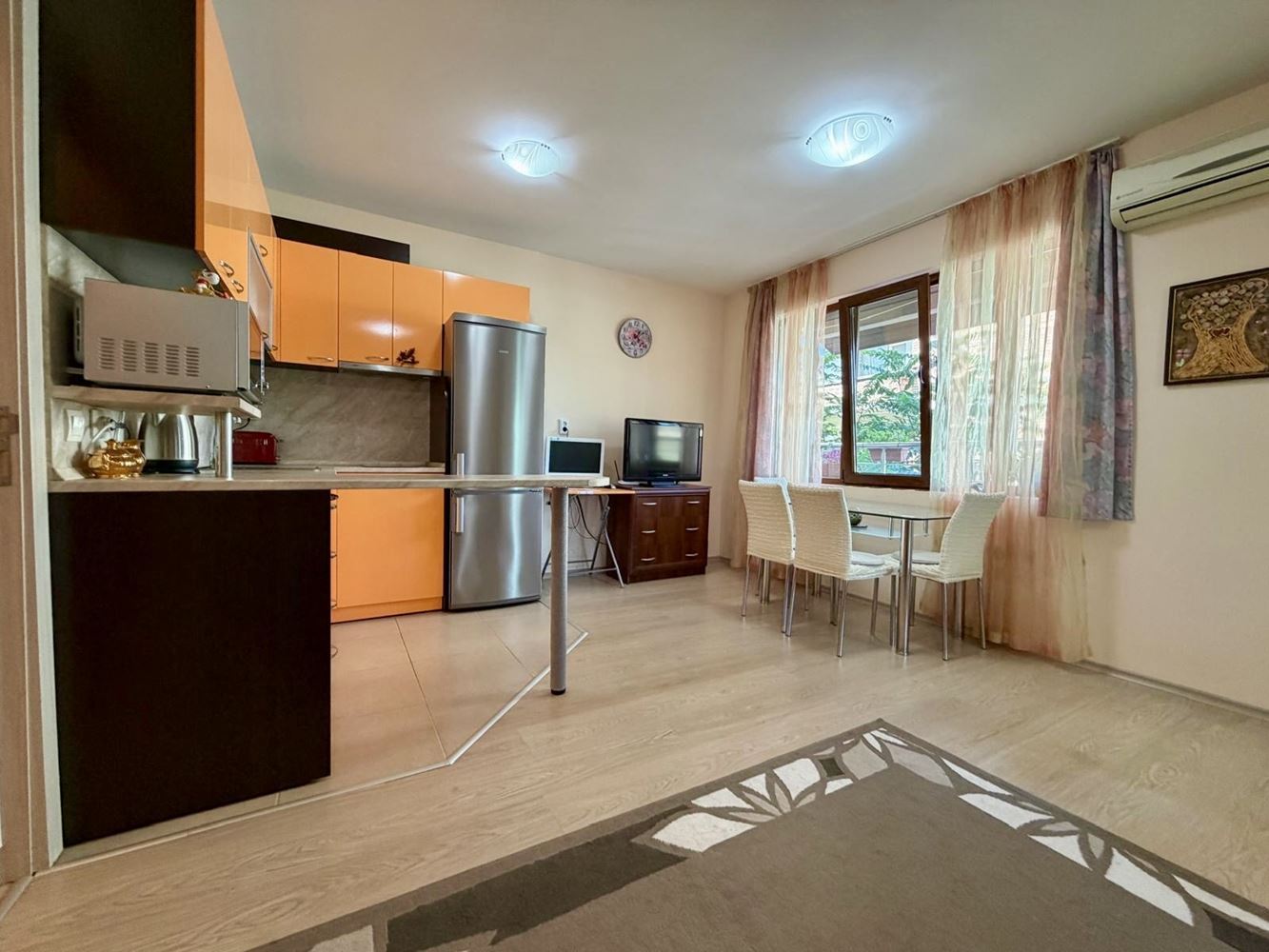 Sarafovo – Spacious One-Bedroom Apartment with Act 16, Minimal Maintenance Fee and Ready Furnishings