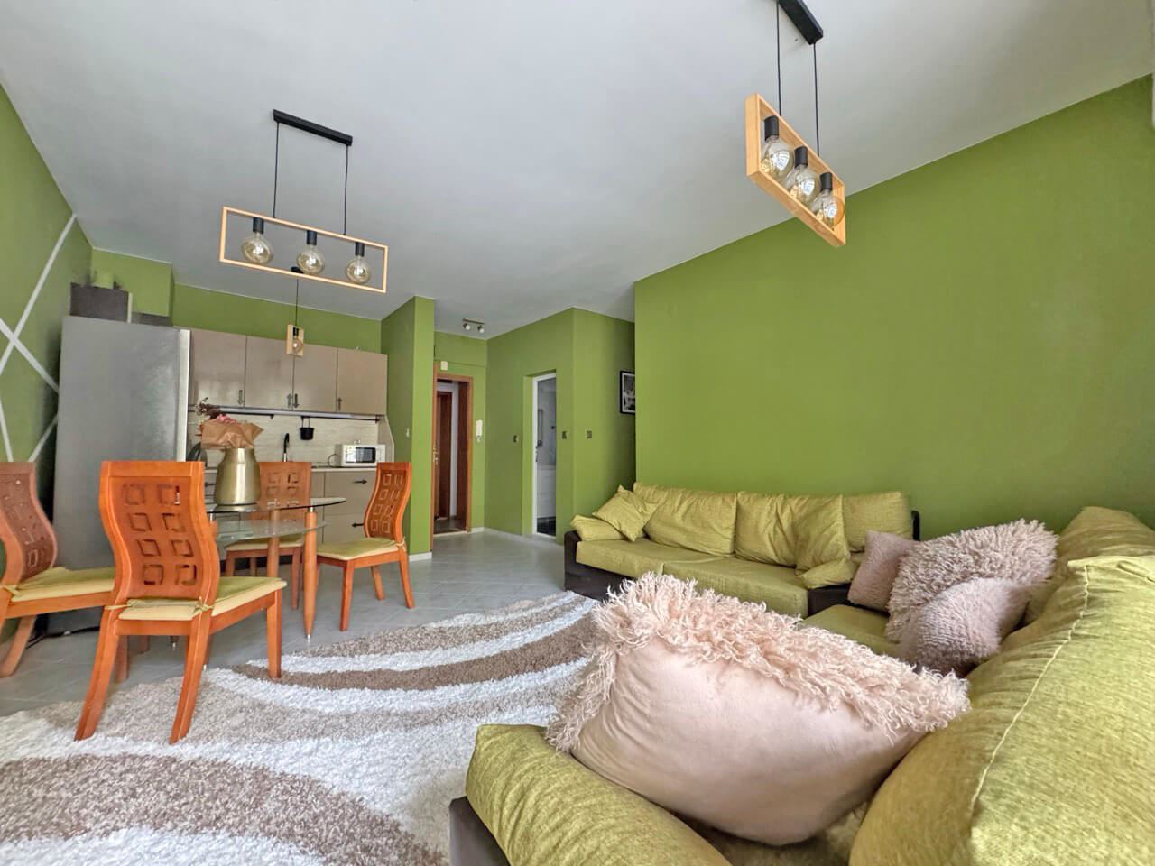 Spacious two-bedroom apartment with pool view in Sunny Beach