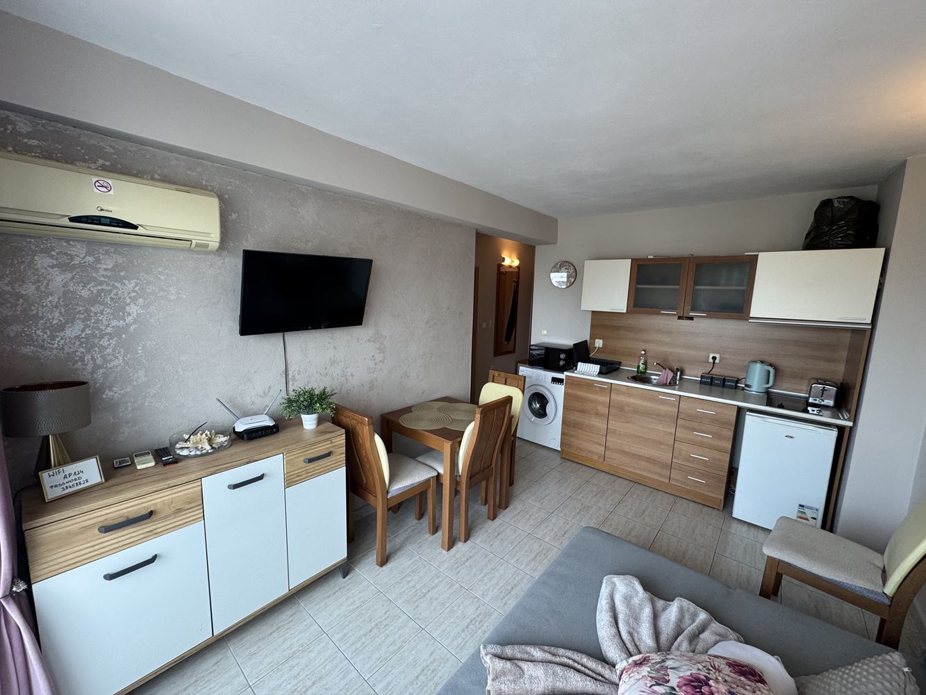 One-bedroom apartment with panoramic views in the heart of Sunny Beach