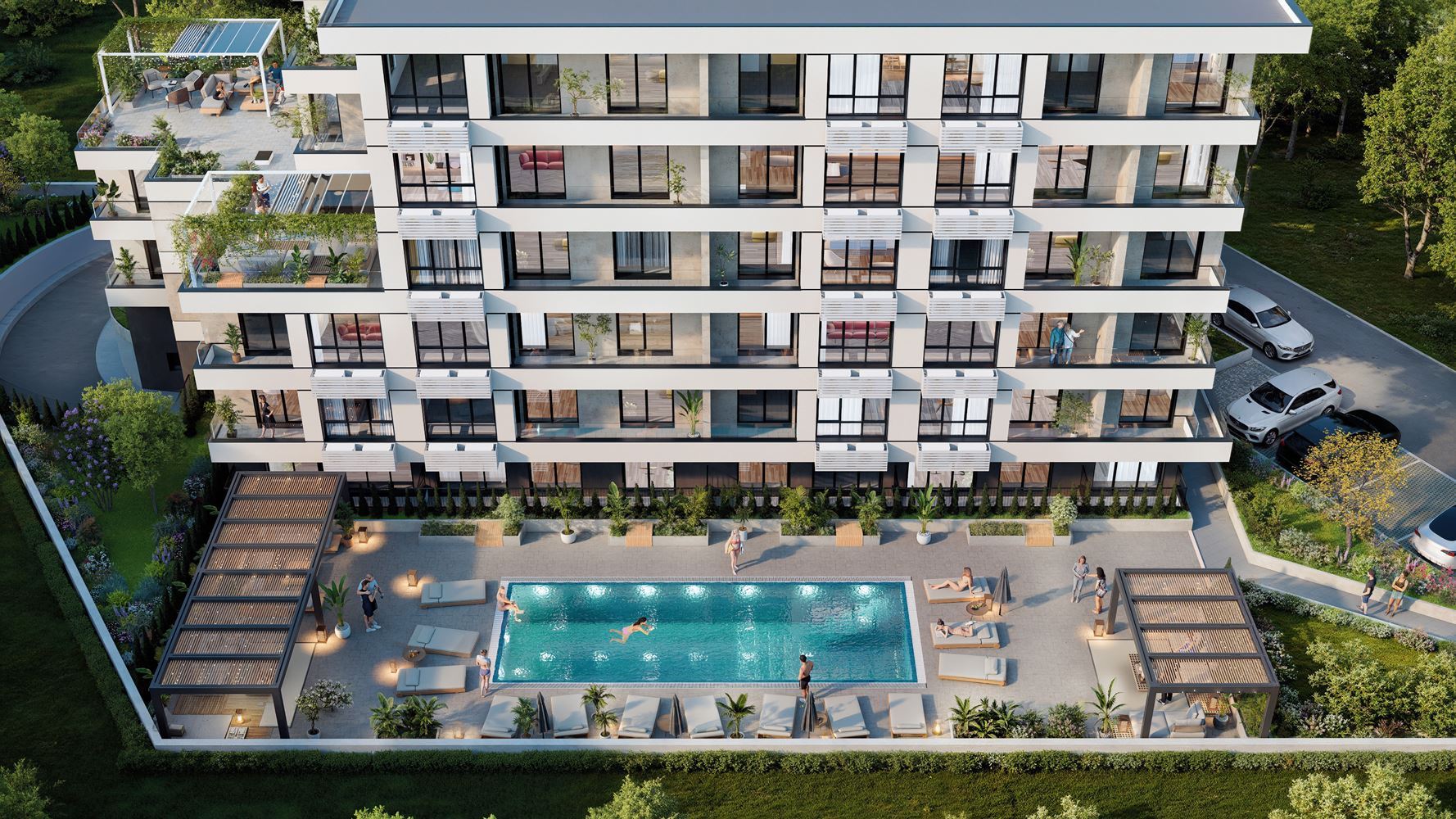 Spacious Three-Room Apartment with Two Bedrooms in a New Complex in Sunny Beach, Just Minutes from the Sea
