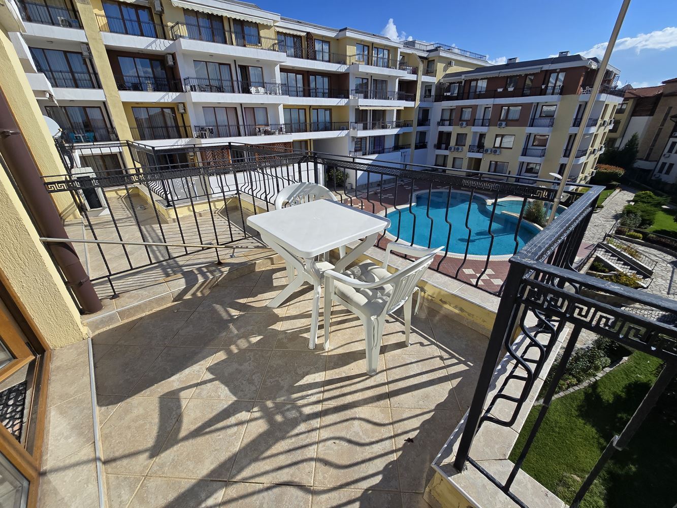 Panoramic Sea View on the First Line – Furnished One-Bedroom Apartment in Sveti Vlas
