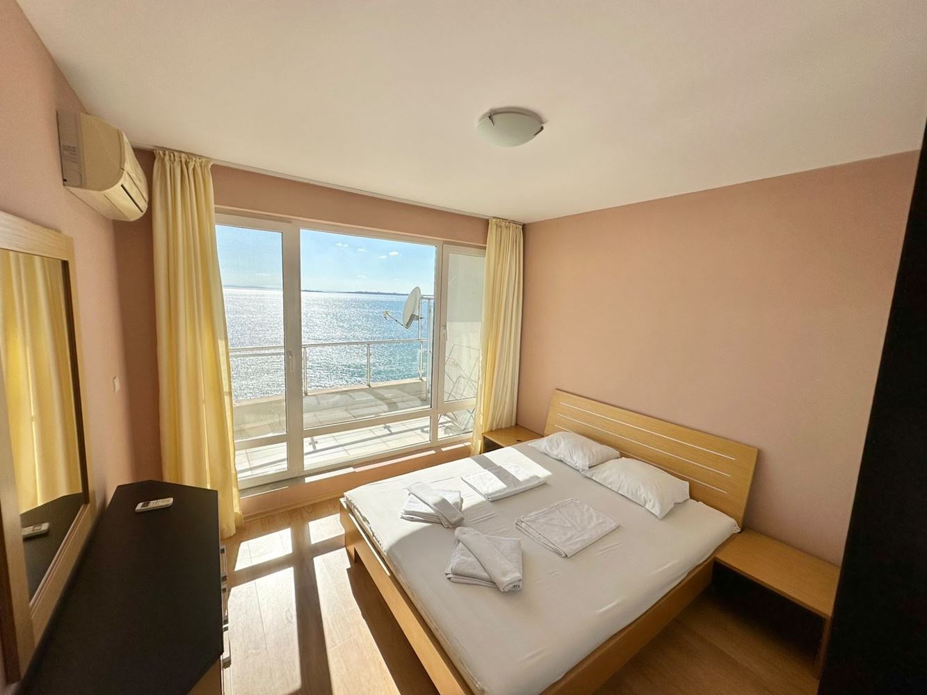 First-Line Sea Property in Sveti Vlas – Impressive Three-Bedroom Maisonette with Panoramic View and Huge Terrace