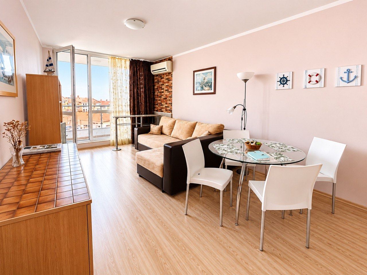 One-Bedroom Apartment with Sea View in Chernomorets – Wonderful Property in a Complex 200 Meters from the Beach