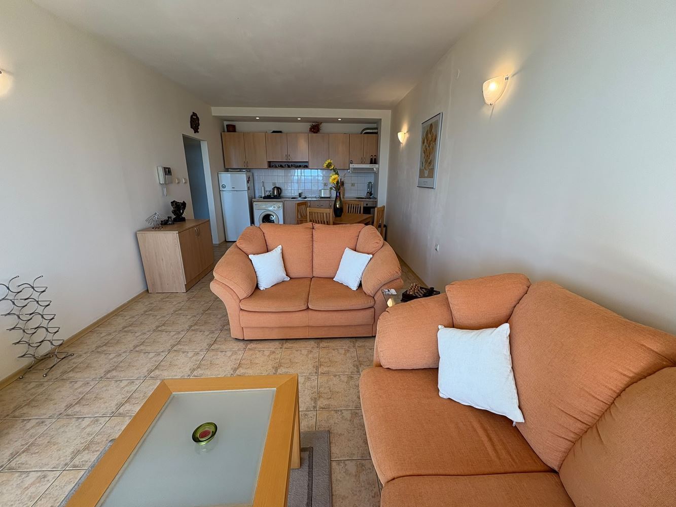 First Line in Sveti Vlas – Spacious One-Bedroom Apartment with Sea View