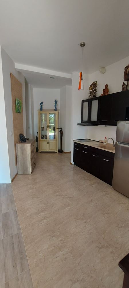 First line in Aheloy – one-bedroom apartment with panoramic sea view, private garden and excellent amenities
