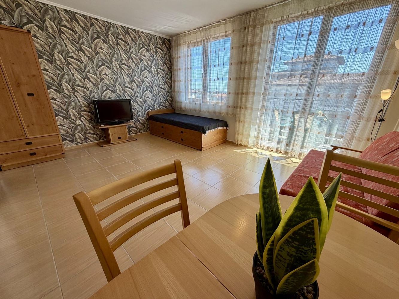 Panoramic studio with breathtaking sea view in Nessebar – ready to move in