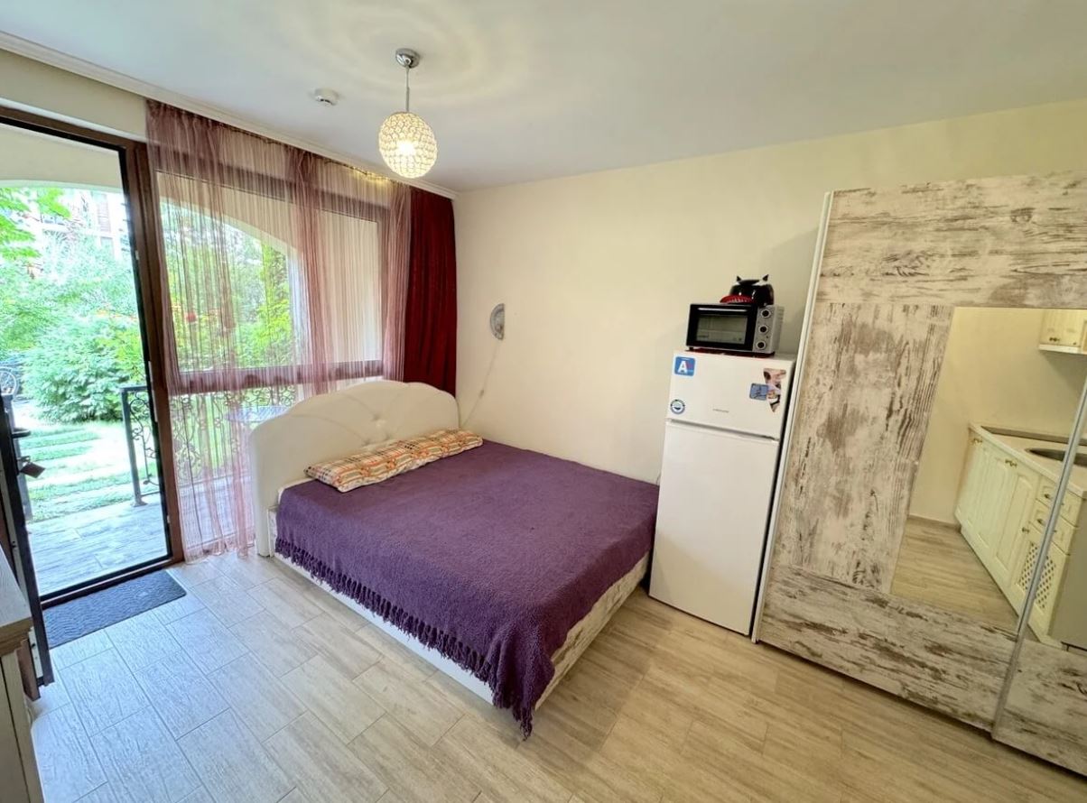 Stylish Studio with Direct Access to the Courtyard in a Luxury Complex in Sunny Beach