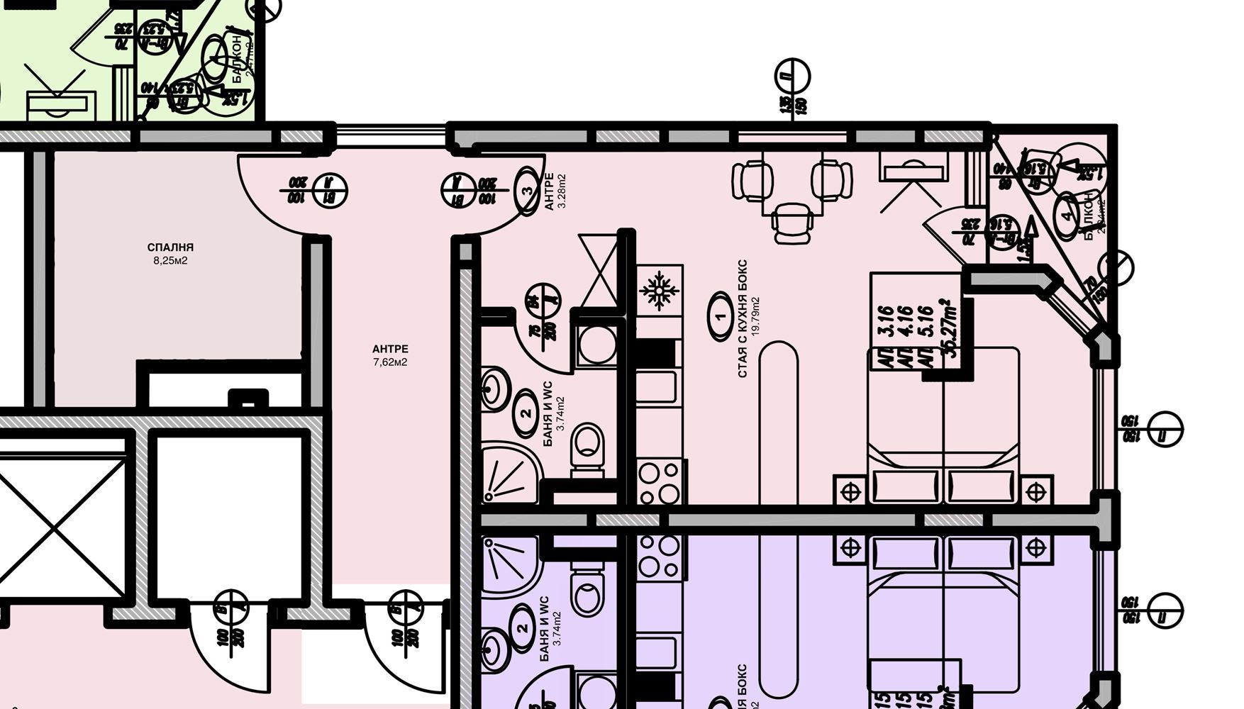 Cozy one-bedroom apartment with pool and green area view in Sunny Beach – ready to use