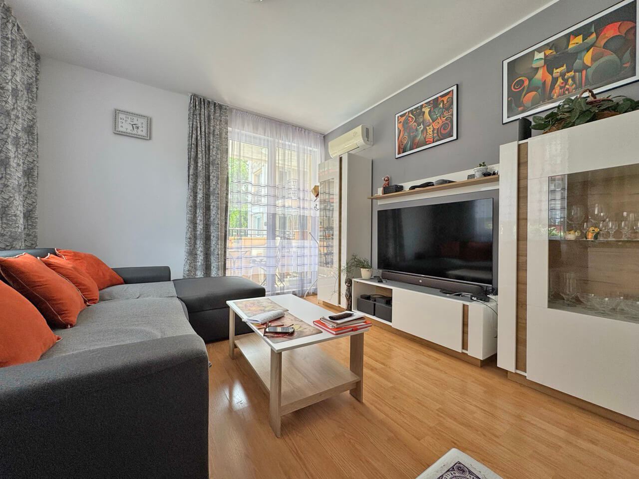 Luxury One-Bedroom Apartment with Pool View in a Prestigious Complex in Sunny Beach