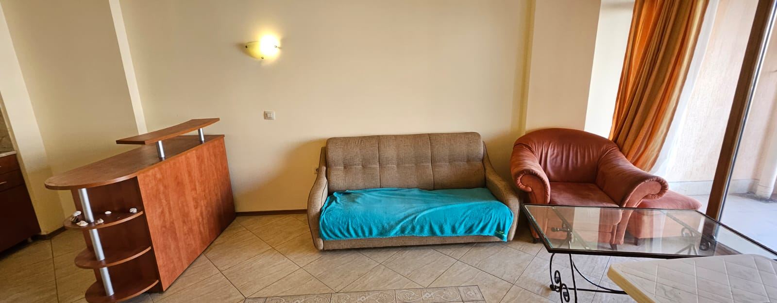 Spacious One-Bedroom Apartment with Pool View – Fully Furnished, with Act 16 and Ready to Move In