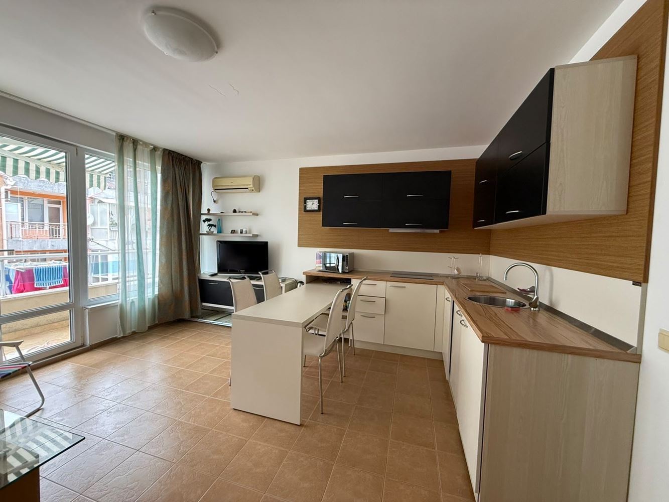 Furnished Studio Just 200 m from the Sea in Pomorie – A Practical Property with an Excellent Location