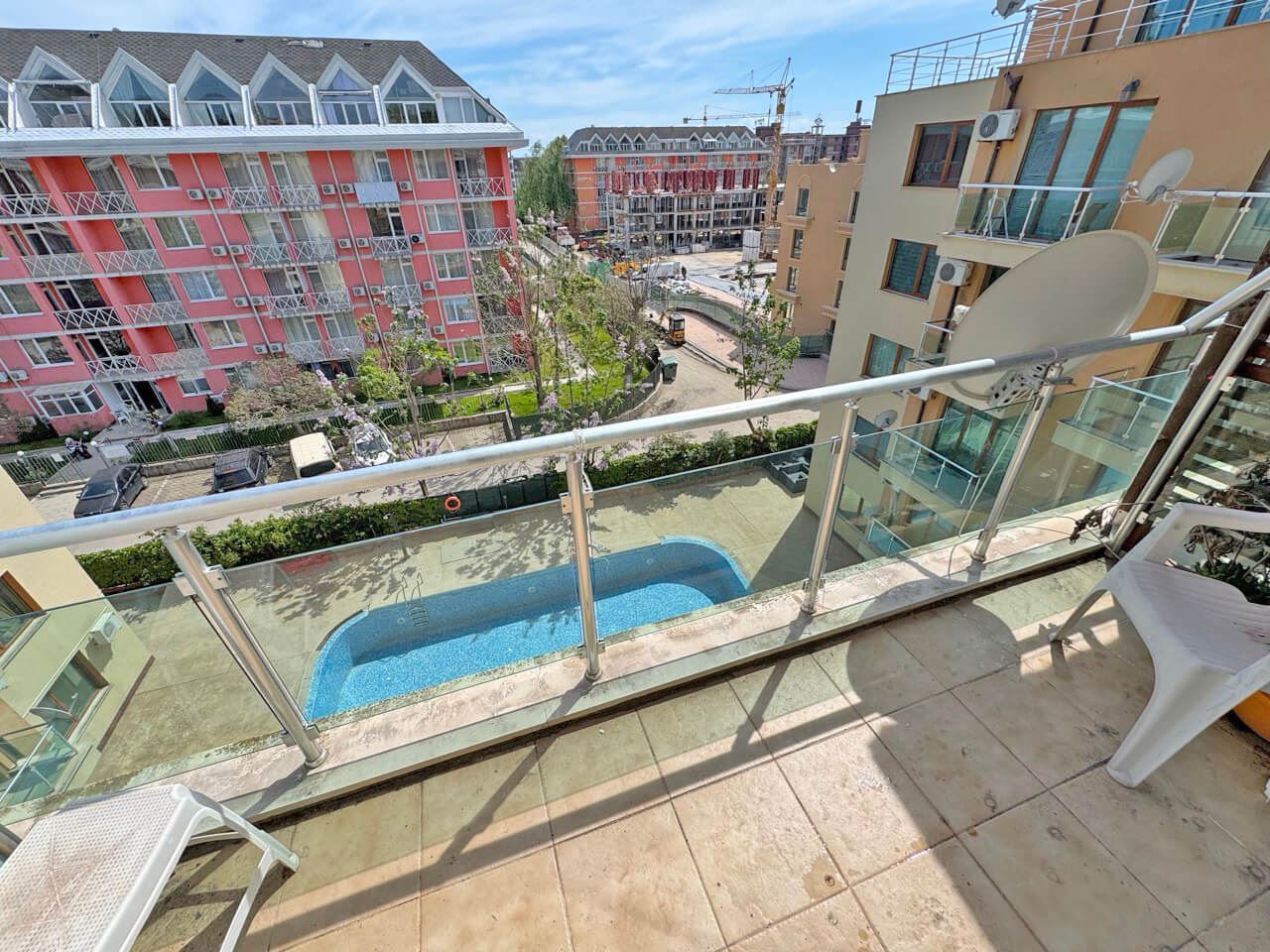 Comfortable Studio in Sunny Beach – Excellent Location, Coziness and Security Just 400 Meters from the Beach