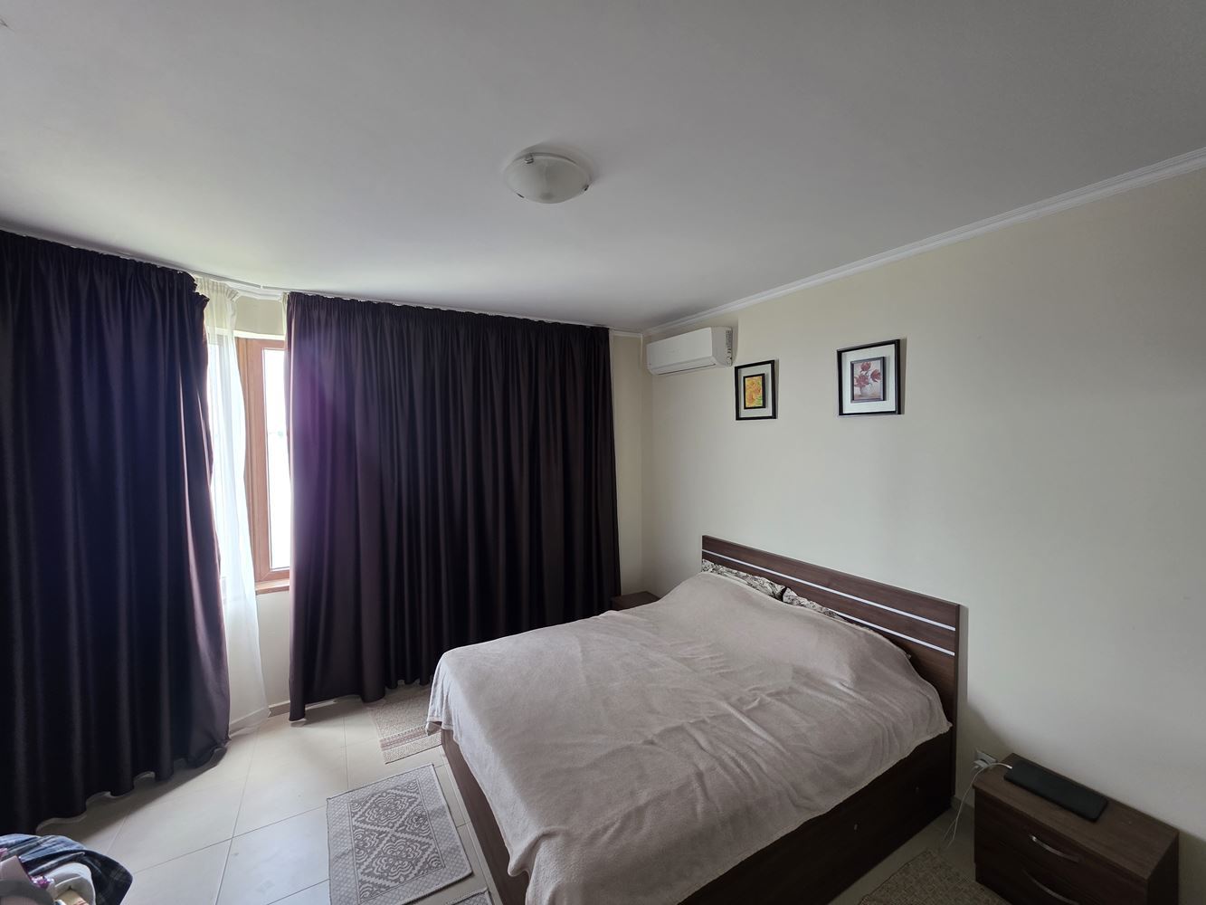One-bedroom apartment on the first line with a frontal sea view in Nessebar
