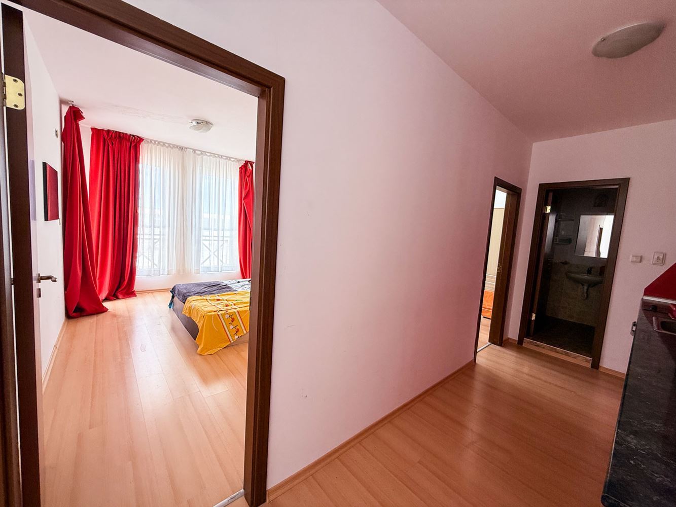 Three-room Apartment with Pool View in a Well-Maintained Complex near Sunny Beach