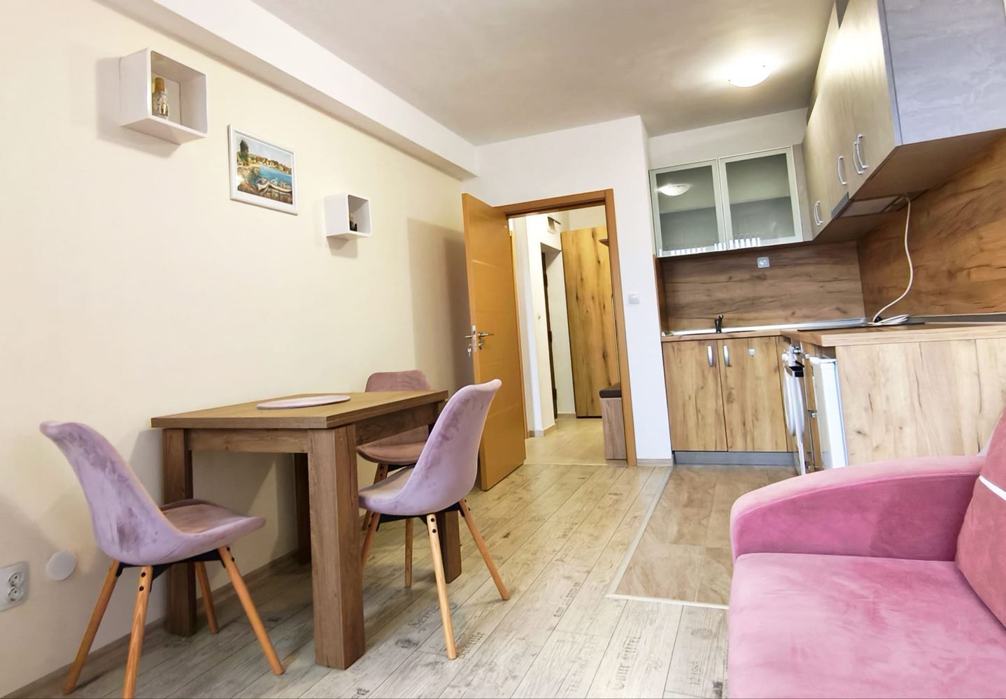 Cozy one-bedroom apartment in the new district of Nessebar – no maintenance fee