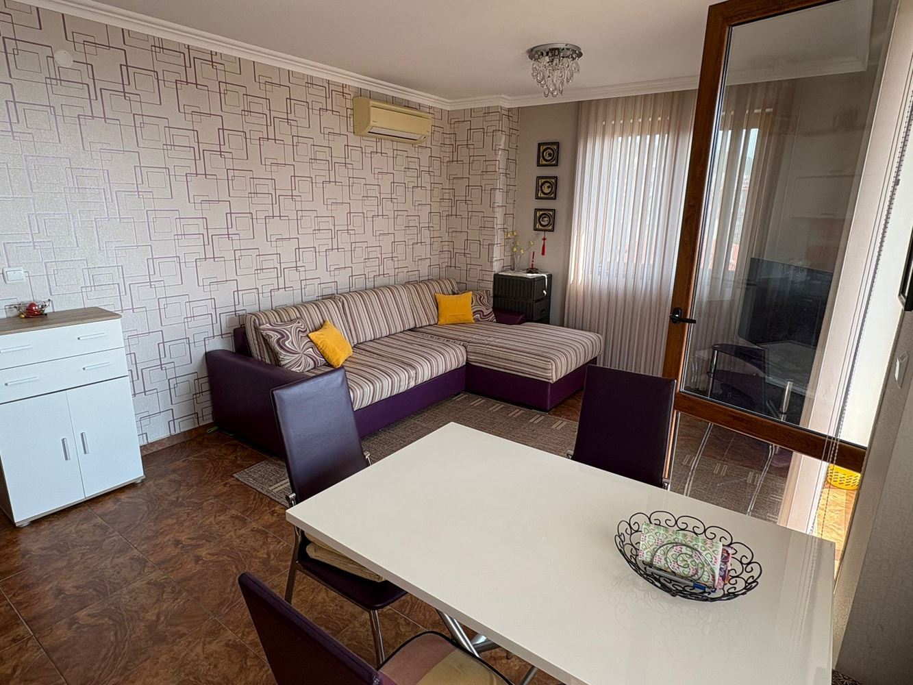 Three-room Apartment with Panoramic Sea View in Sveti Vlas – 200 m from the Beach