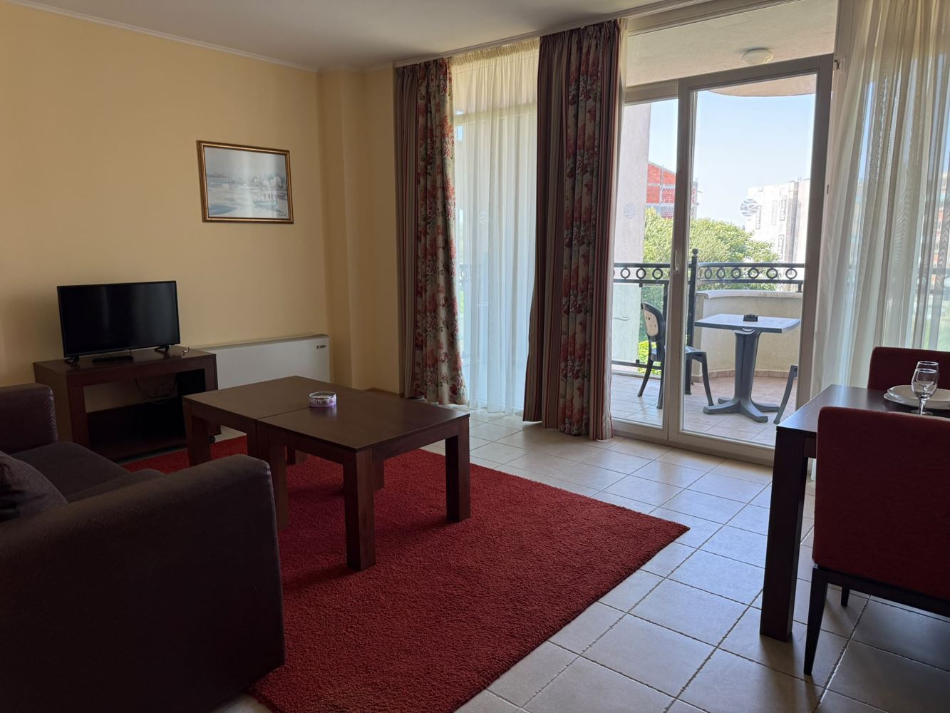 Spacious One-Bedroom Apartment on the First Line in Pomorie