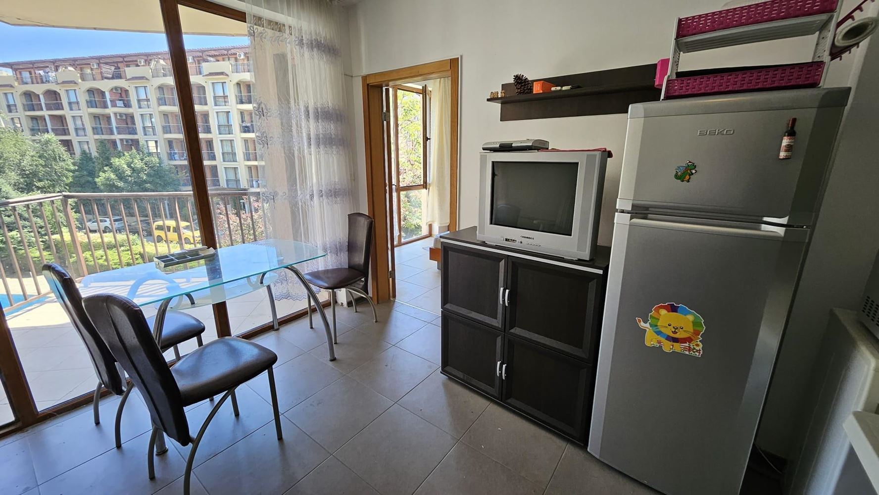 Apartment in a Complex in Sunny Beach with Swimming Pool, Restaurant and Low Maintenance Fee