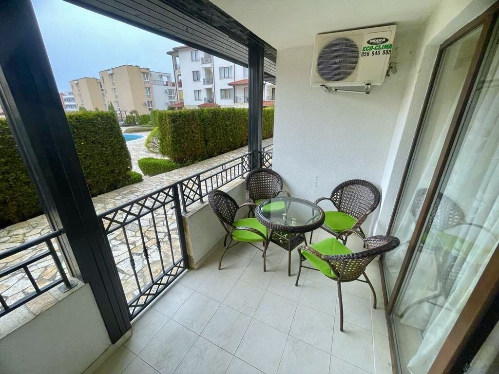 Spacious apartment with two bedrooms and private garden in Nessebar – comfort, tranquillity and a perfectly maintained area