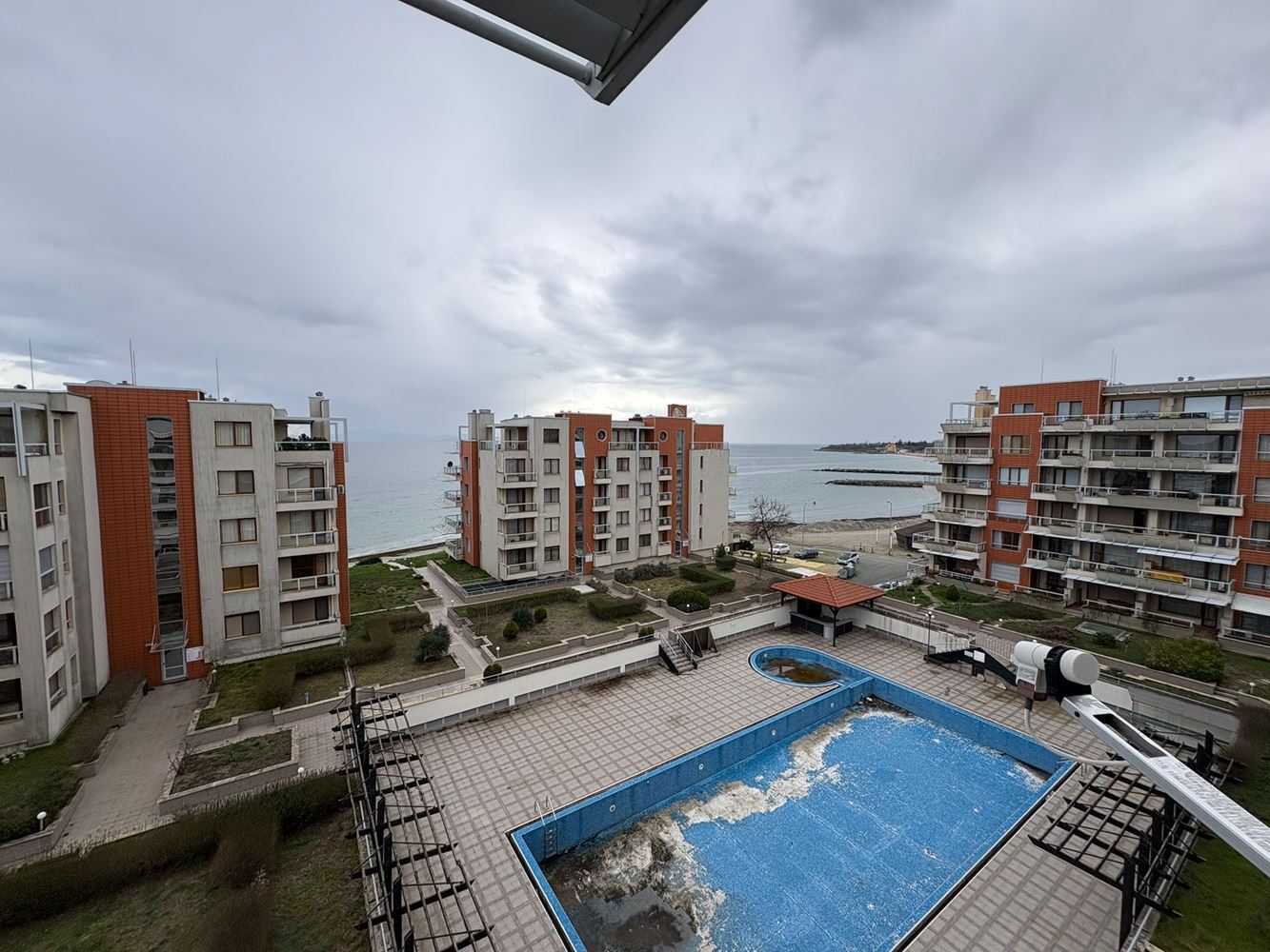 Panoramic One-Bedroom Apartment on the First Line in Pomorie with Direct Sea View