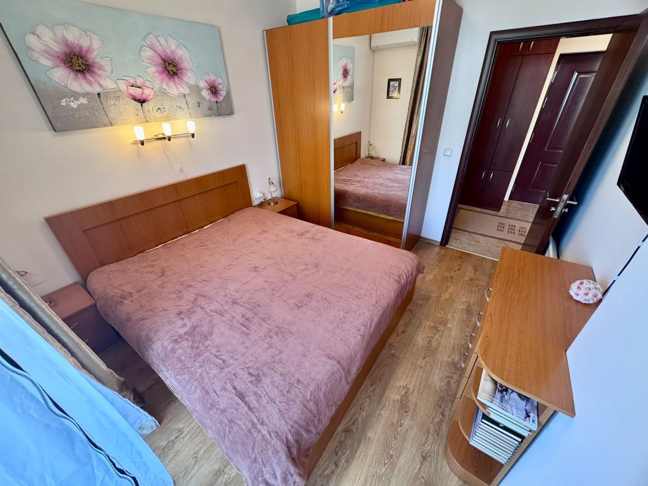 Comfortable One-Bedroom Apartment with a Spacious Terrace and Pool View in a Luxury Complex in Nessebar