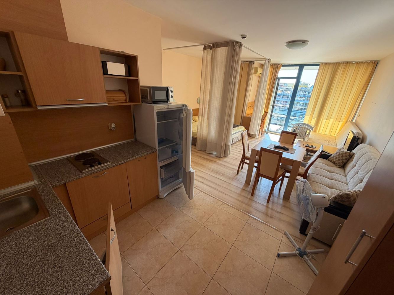 Investment with Potential: Spacious Studio with Year-Round Use in Sunny Beach