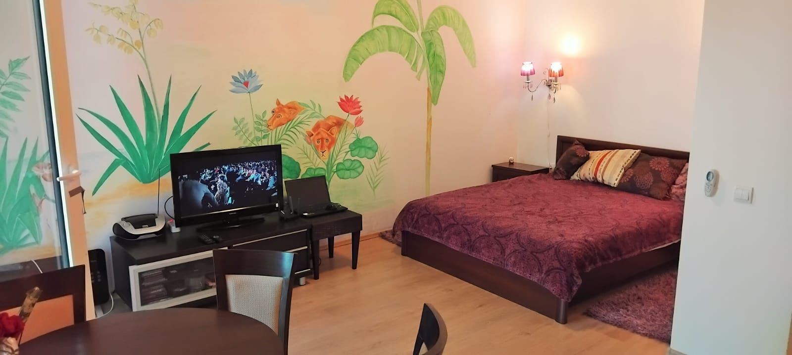 Spacious studio with pool view in a quiet complex in Sveti Vlas – comfort and coziness by the sea