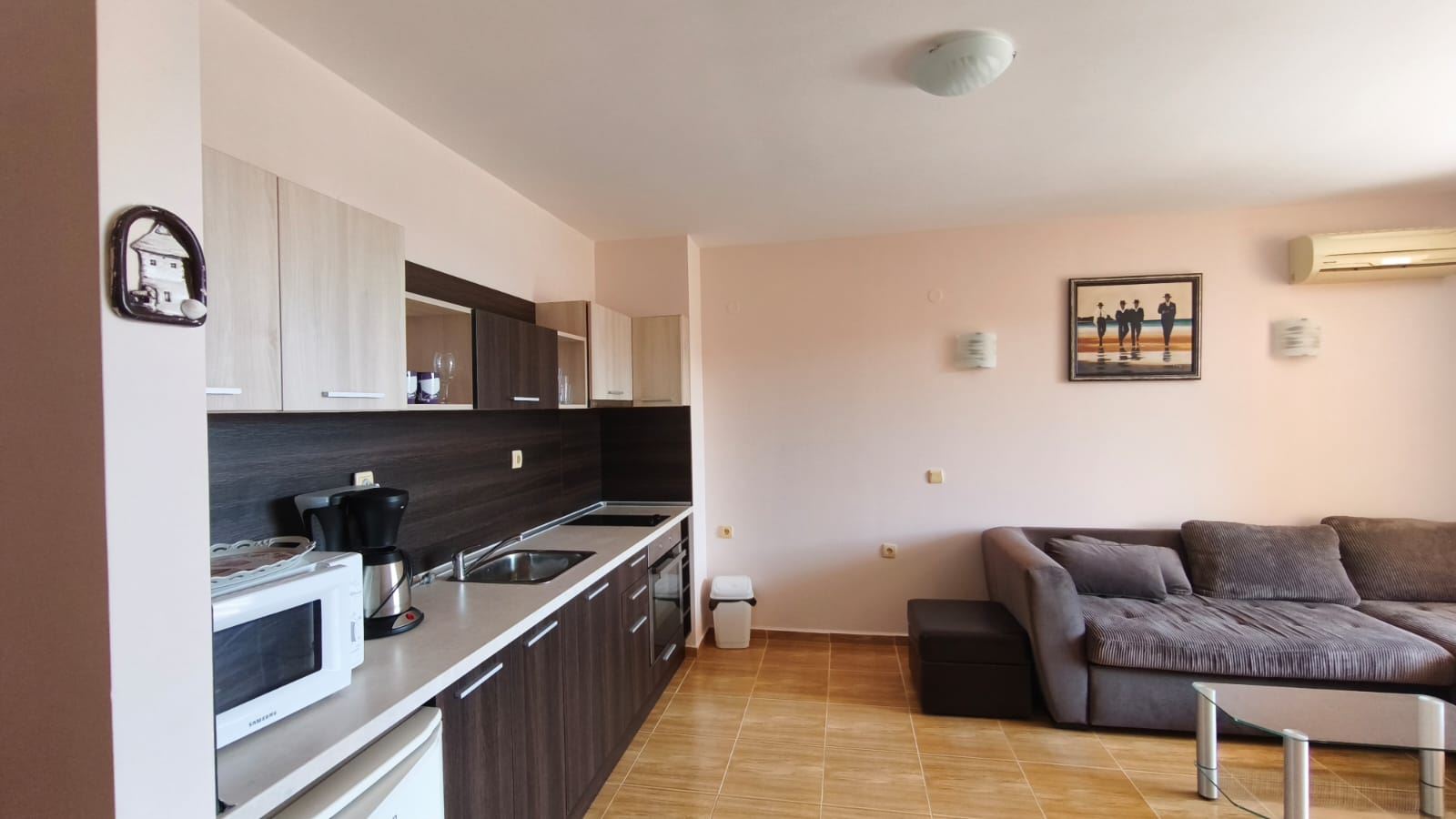 Spacious Two-Bedroom Apartment with Sea View in Sveti Vlas, 200 Meters from the Beach
