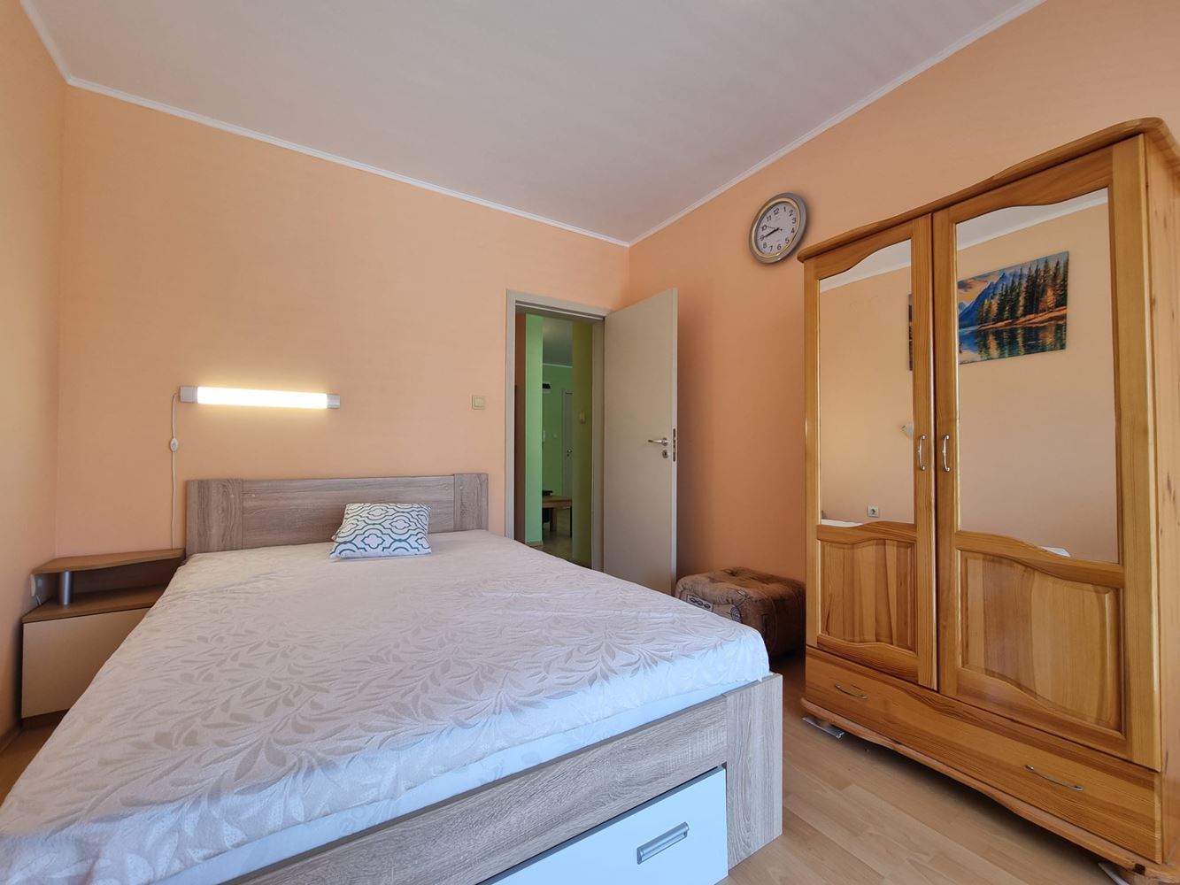 Furnished apartment with one bedroom in Sunny Beach – functional property with amenities and low maintenance fee