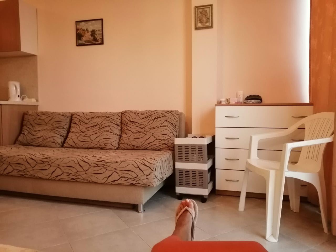 Spacious Studio Apartment in Sunny Beach, 300 Metres from the Beach, with a Low Maintenance Fee