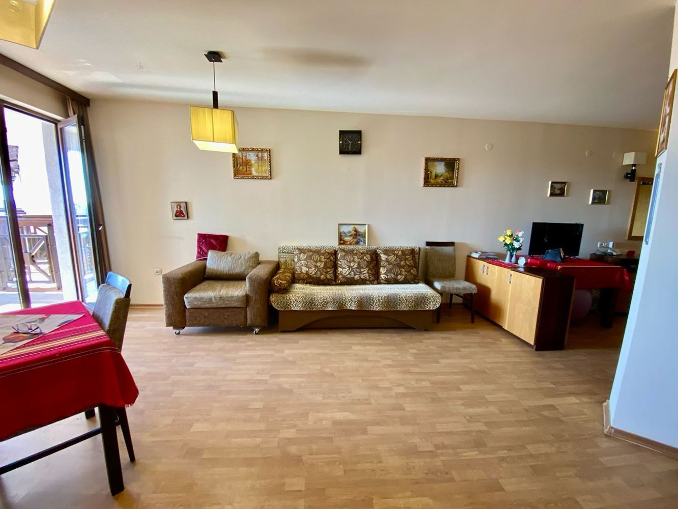 Spacious fully furnished studio with pool view in Sunny Beach – comfort, tranquility, and excellent investment