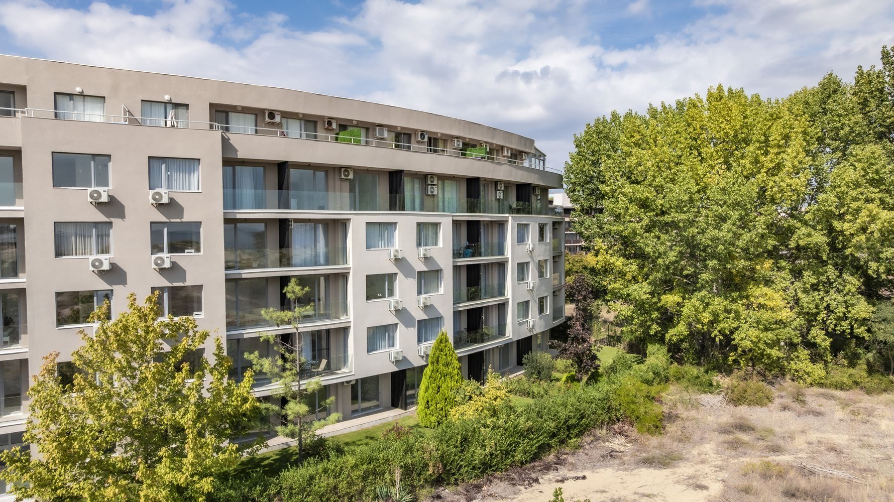 Elegant Apartment with Two Bedrooms and Panoramic Sea View on the First Sea Line in Sunny Beach