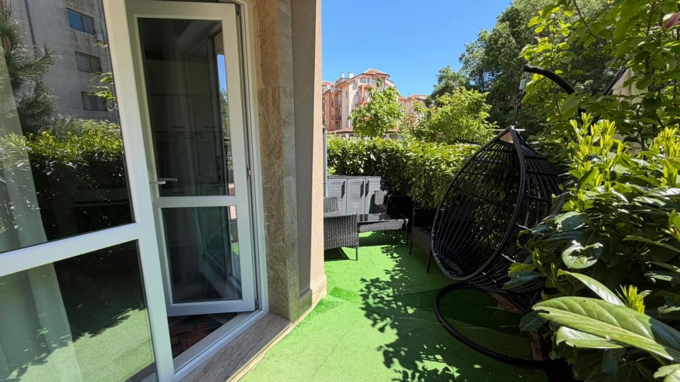 Luxury Studio with Large Veranda in a Prestigious Complex in Sunny Beach – Comfort, Greenery and SPA Relaxation