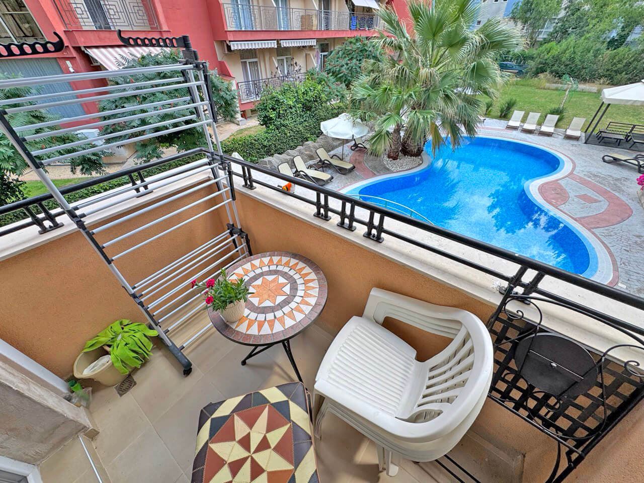 Luxury One-Bedroom Apartment with Pool View in a Prestigious Complex in Sunny Beach
