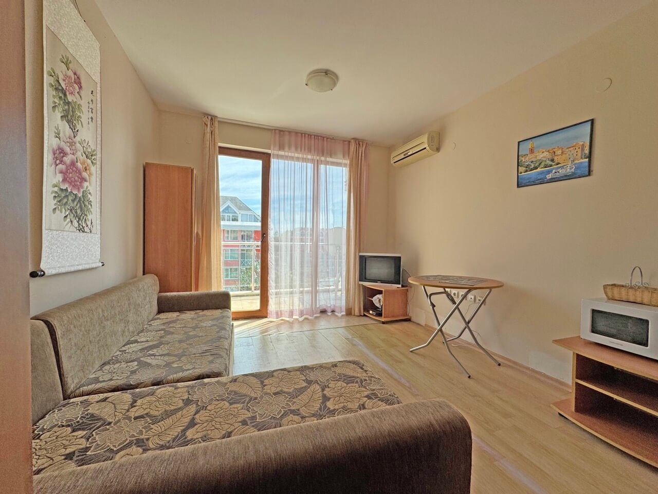 Comfortable Studio in Sunny Beach – Excellent Location, Coziness and Security Just 400 Meters from the Beach