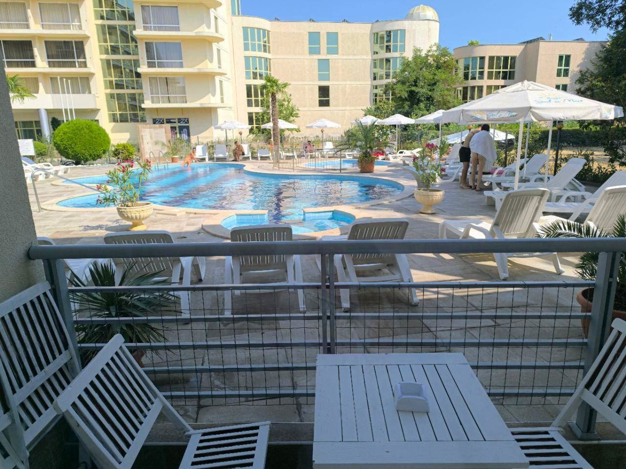 Studio with Direct Access to the Pool in Sunny Beach – Excellent Location and Amenities for Year-Round Use
