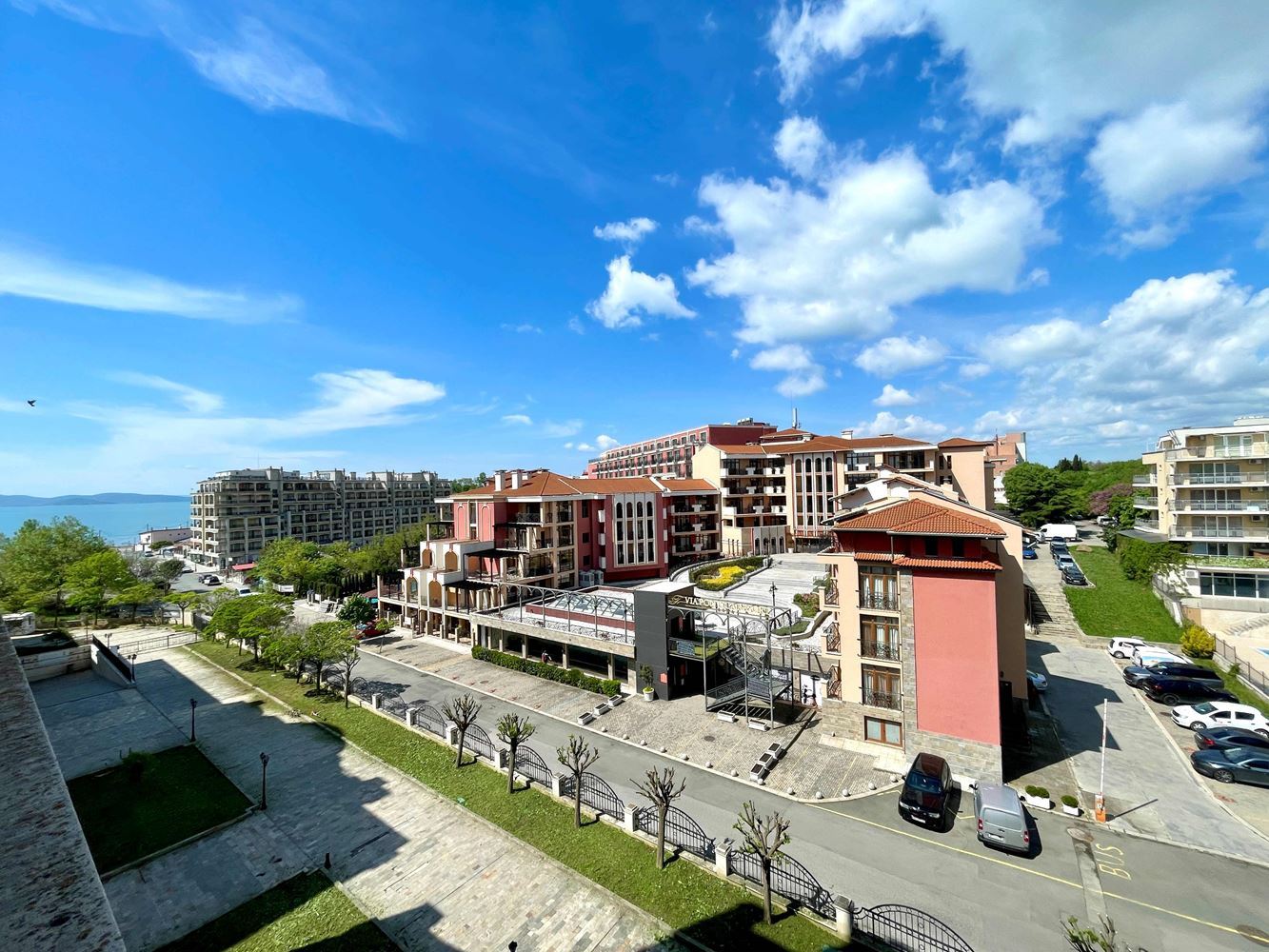 Spacious One-Bedroom Apartment on the First Sea Line in Pomorie with Sea View