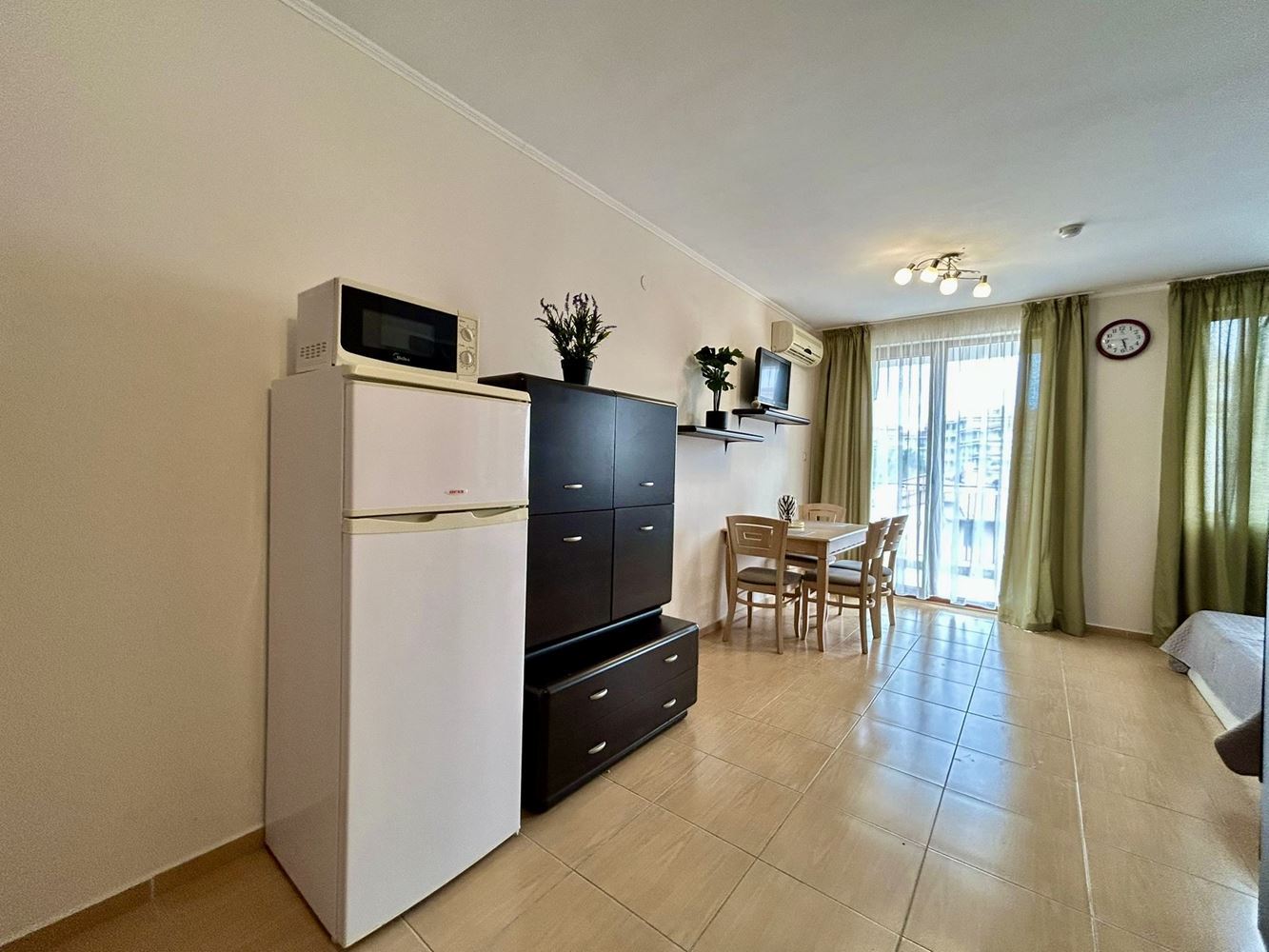 Spacious studio with pool view in Nessebar – an excellent investment and cozy home by the sea