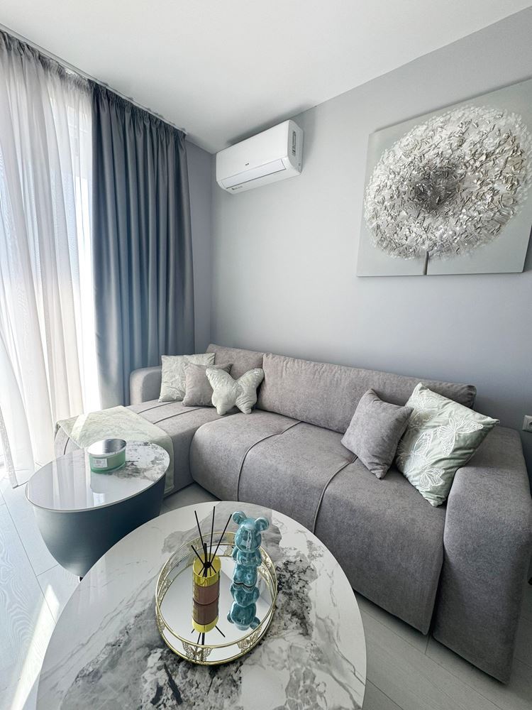 Elegant Apartment with Two Bedrooms and Panoramic Sea View on the First Sea Line in Sunny Beach