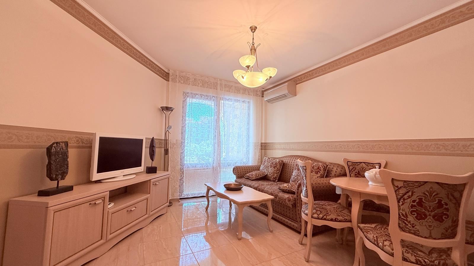 Luxury two-bedroom apartment in a complex in Nessebar – 200 meters from the beach, pool and garden view