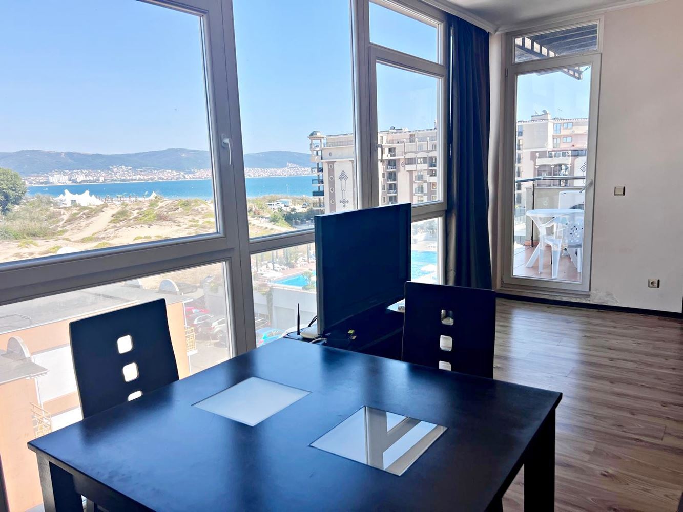 One-Bedroom Apartment with Panoramic Sea View on the First Line – Spacious Apartment in Sunny Beach